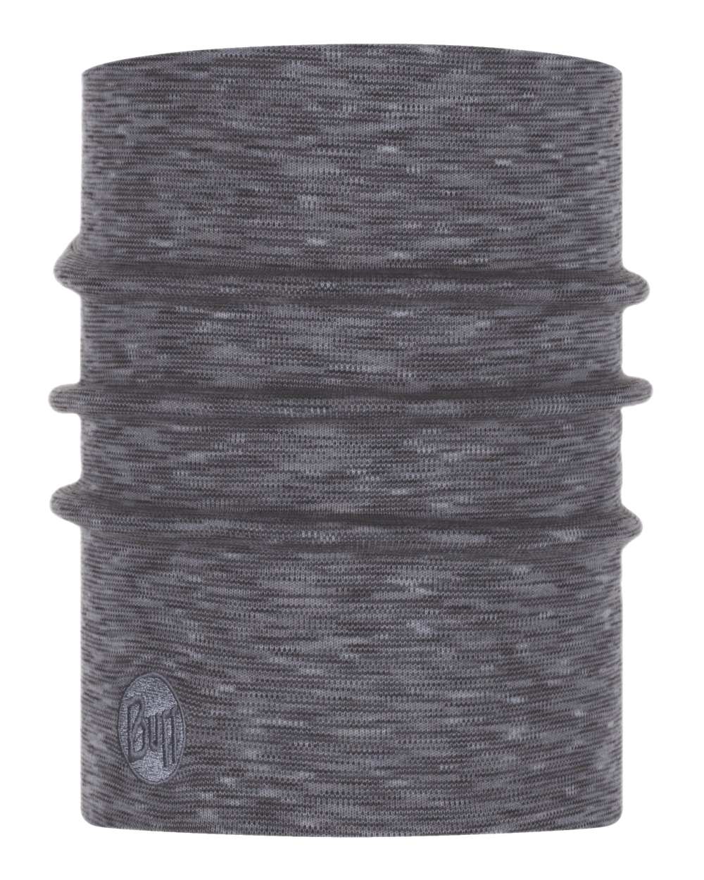 Fog Grey Coloured Buff Merino Heavyweight Neck Warmer on white background #colour_fog-grey