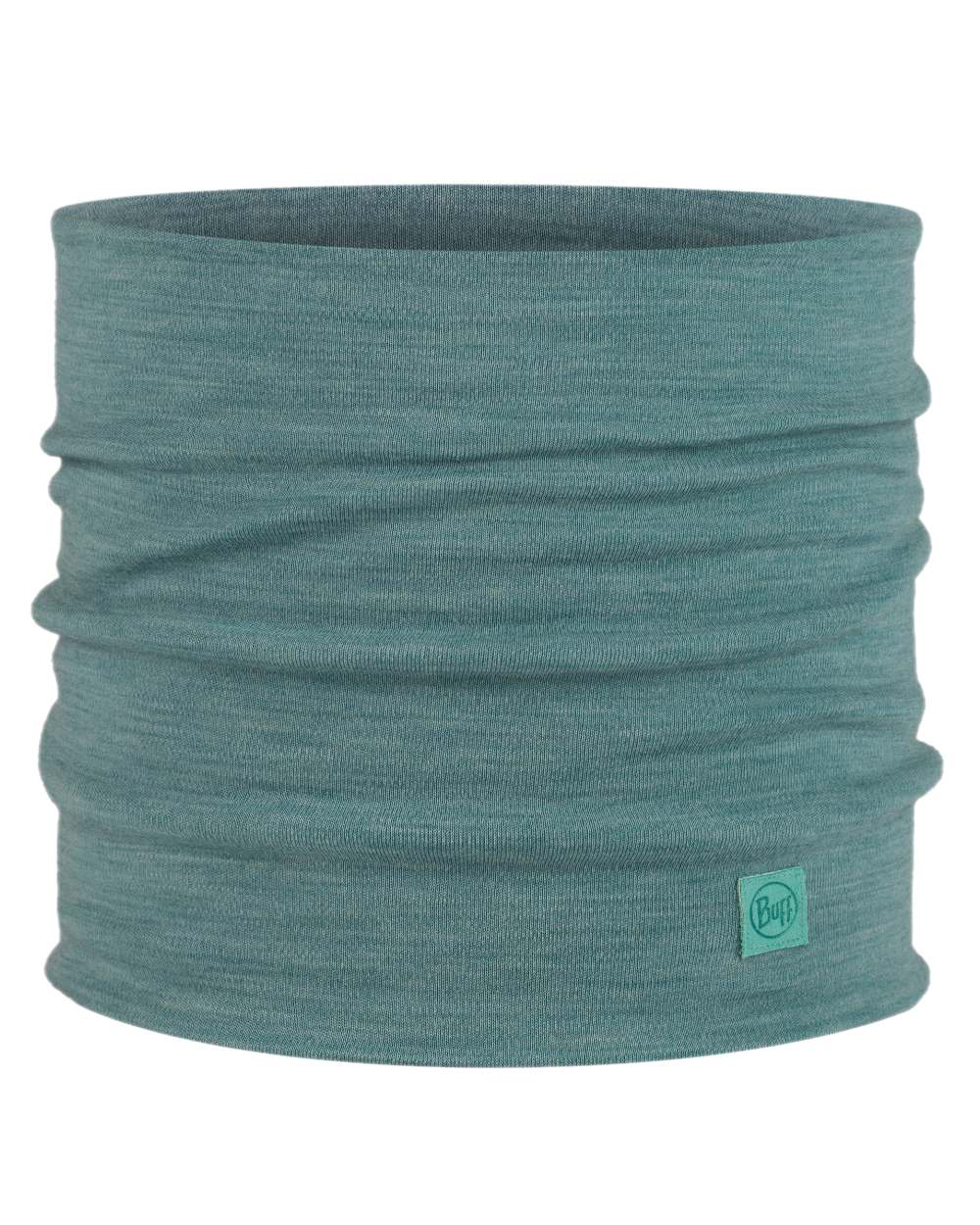 Pool Coloured Buff Merino Heavyweight Neck Warmer on white background #colour_pool