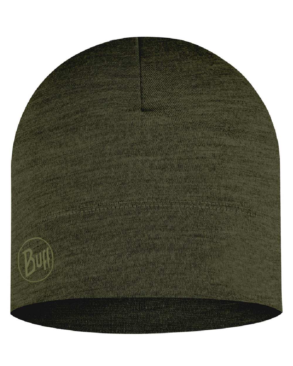 Bark Coloured Buff Merino Lightweight Beanie on white background #colour_bark