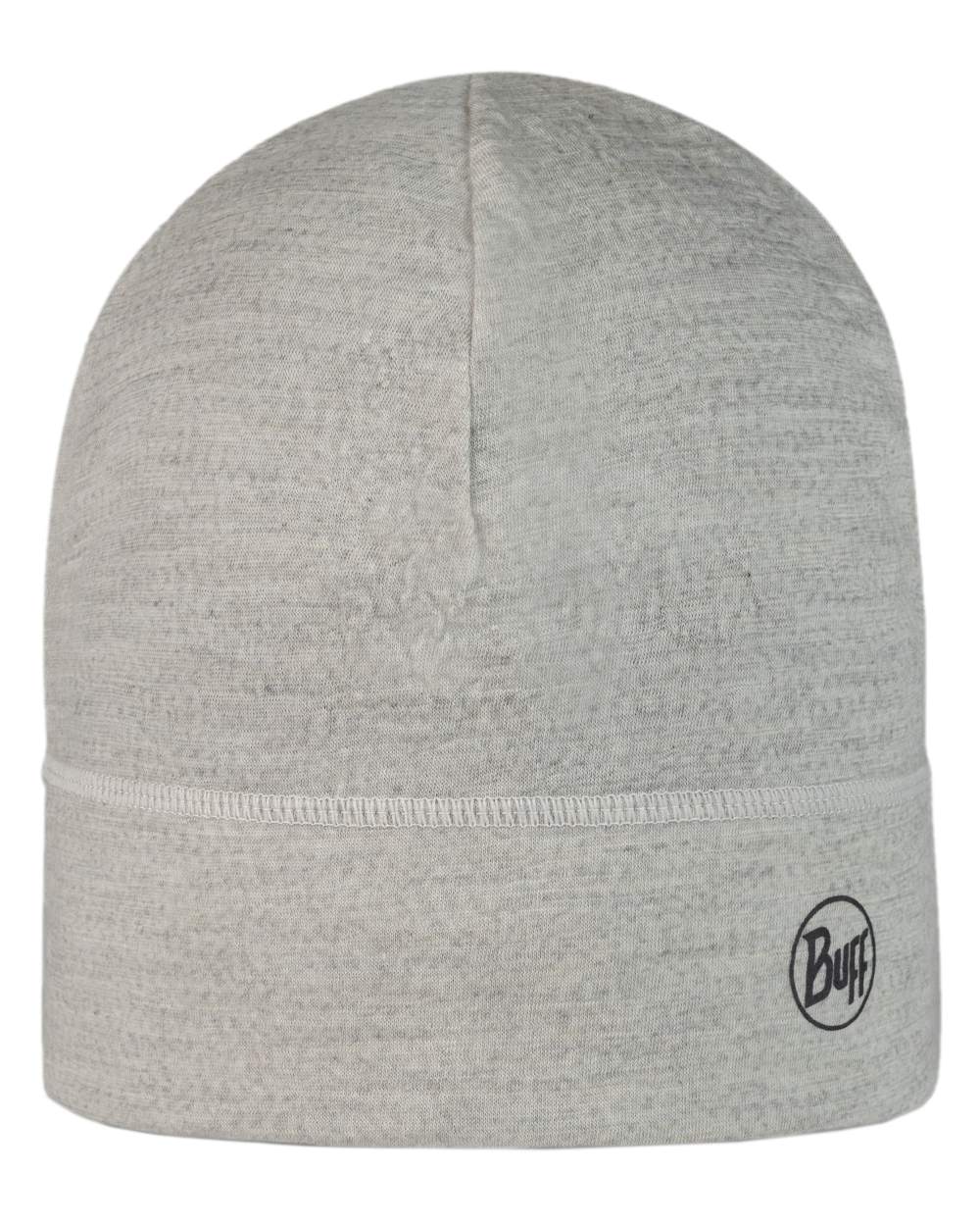 Cloud Coloured Buff Merino Lightweight Beanie on white background #colour_cloud