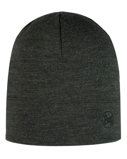 Bark Coloured Buff Merino Midweight Beanie on white background #colour_bark