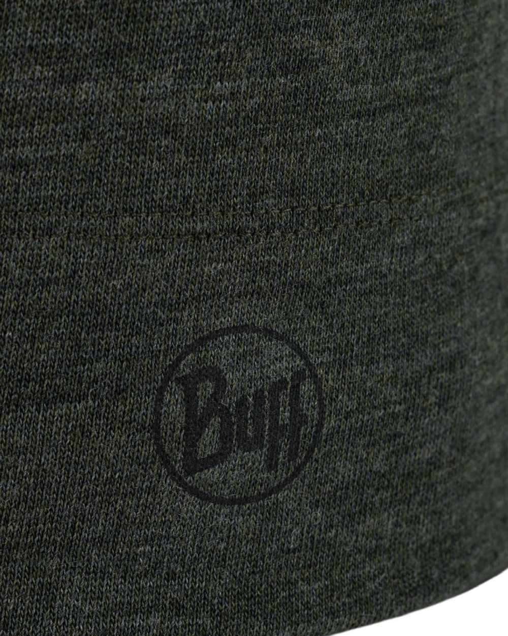 Bark Coloured Buff Merino Midweight Beanie on white background #colour_bark