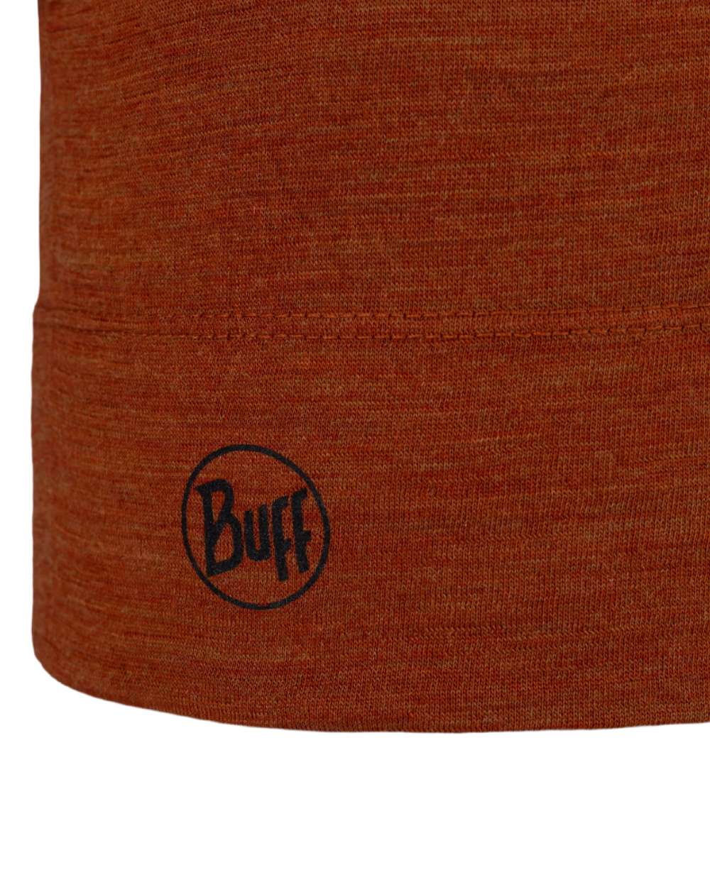 Cinnamon Coloured Buff Merino Midweight Beanie on white background #colour_cinnamon