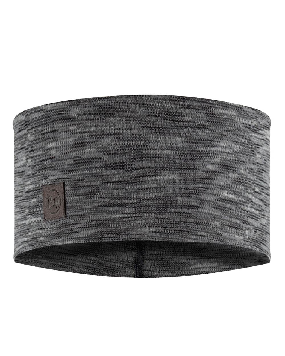 Fog Grey Coloured Buff Merino Wide Headband on white background #colour_fog-grey