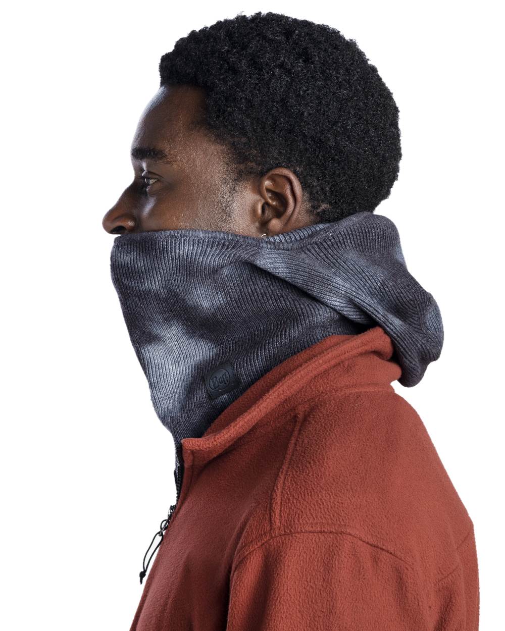 Cobalt Coloured Buff Nilan Knitted Balaclava on white background #colour_cobalt