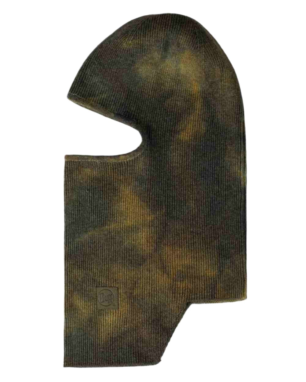 Khaki Coloured Buff Nilan Knitted Balaclava on white background #colour_khaki