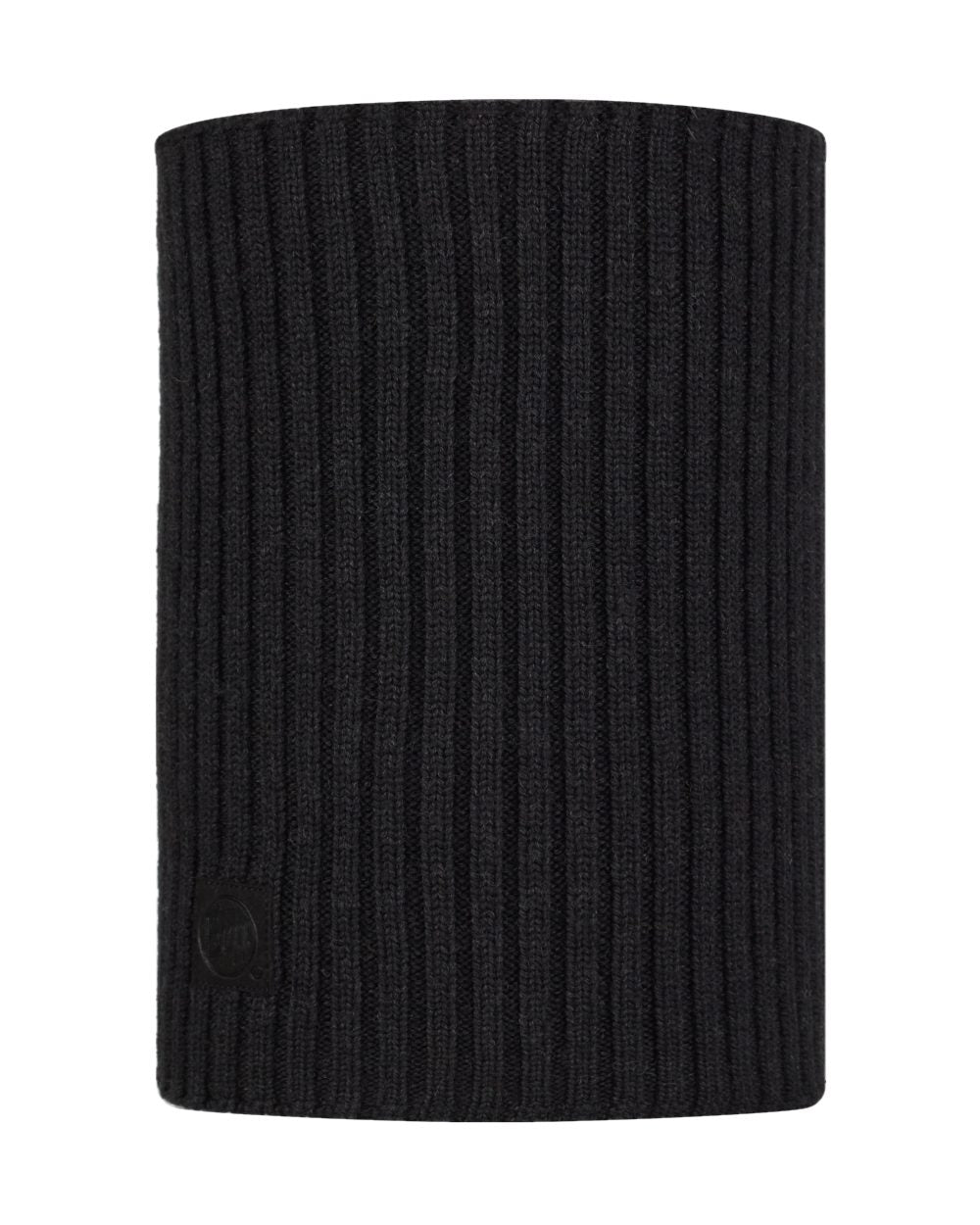Graphite coloured Buff Norval Merino Wool Knitted Neck Warmer on white background #colour_graphite