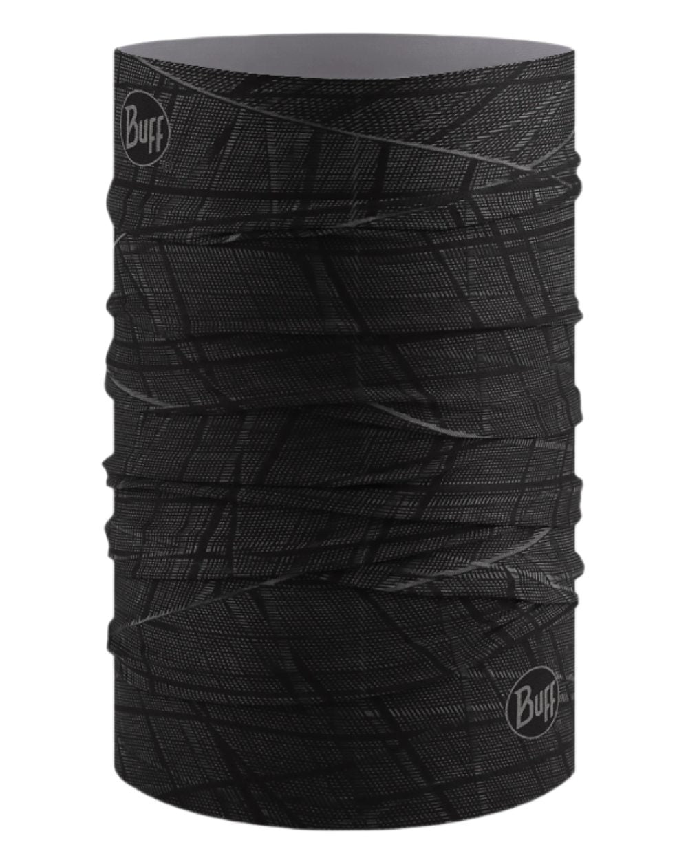 Embers Black Coloured Buff Original EcoStretch Neckwear on white background #colour_embers-black
