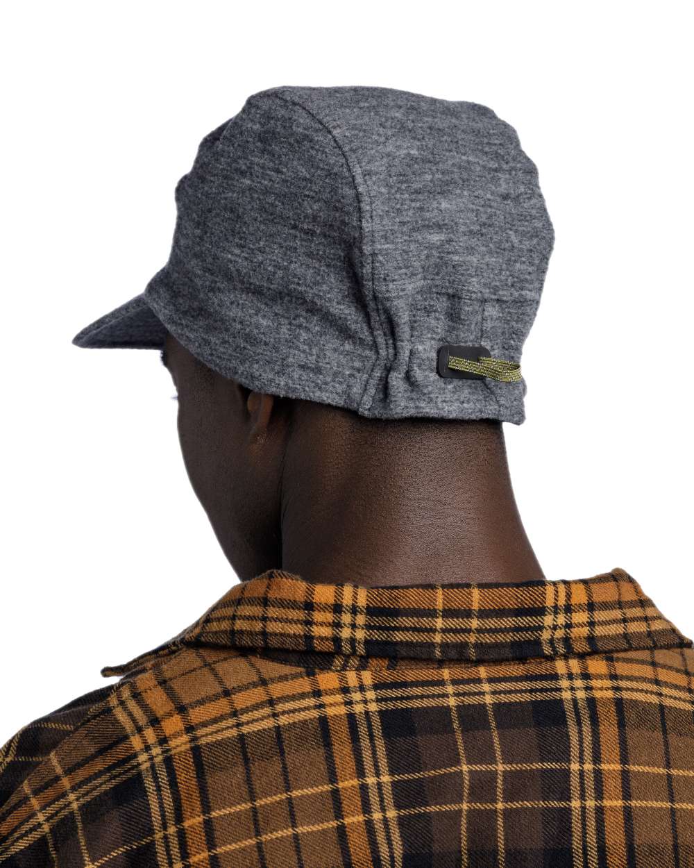 Grey Coloured Buff Pack Merino Fleece Cap on white background #colour_grey