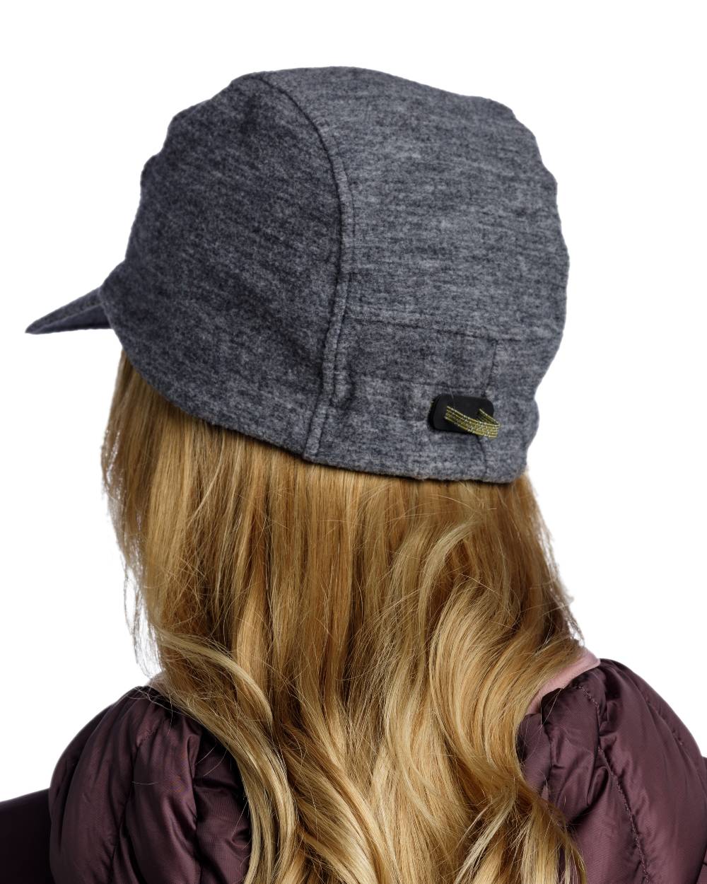 Grey Coloured Buff Pack Merino Fleece Cap on white background #colour_grey