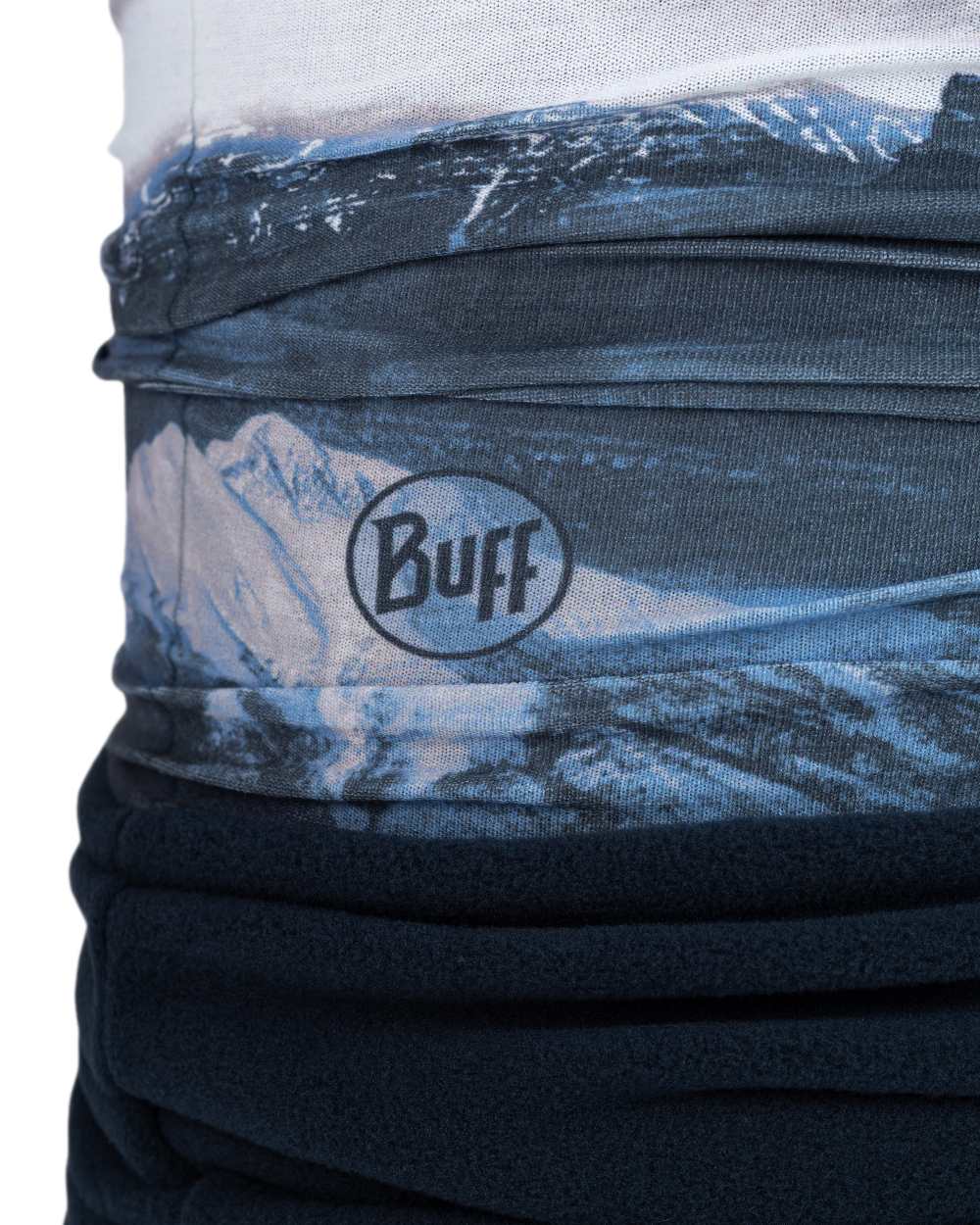 Blue Coloured Buff Polar Multifunctional Neckwear on white background #colour_blue