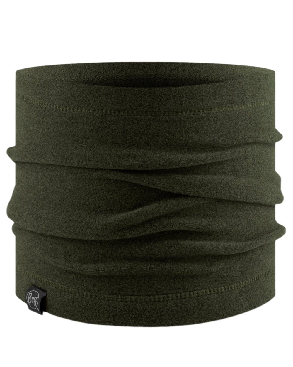 Bark Coloured Buff Polar Neck Warmer on white background #colour_bark