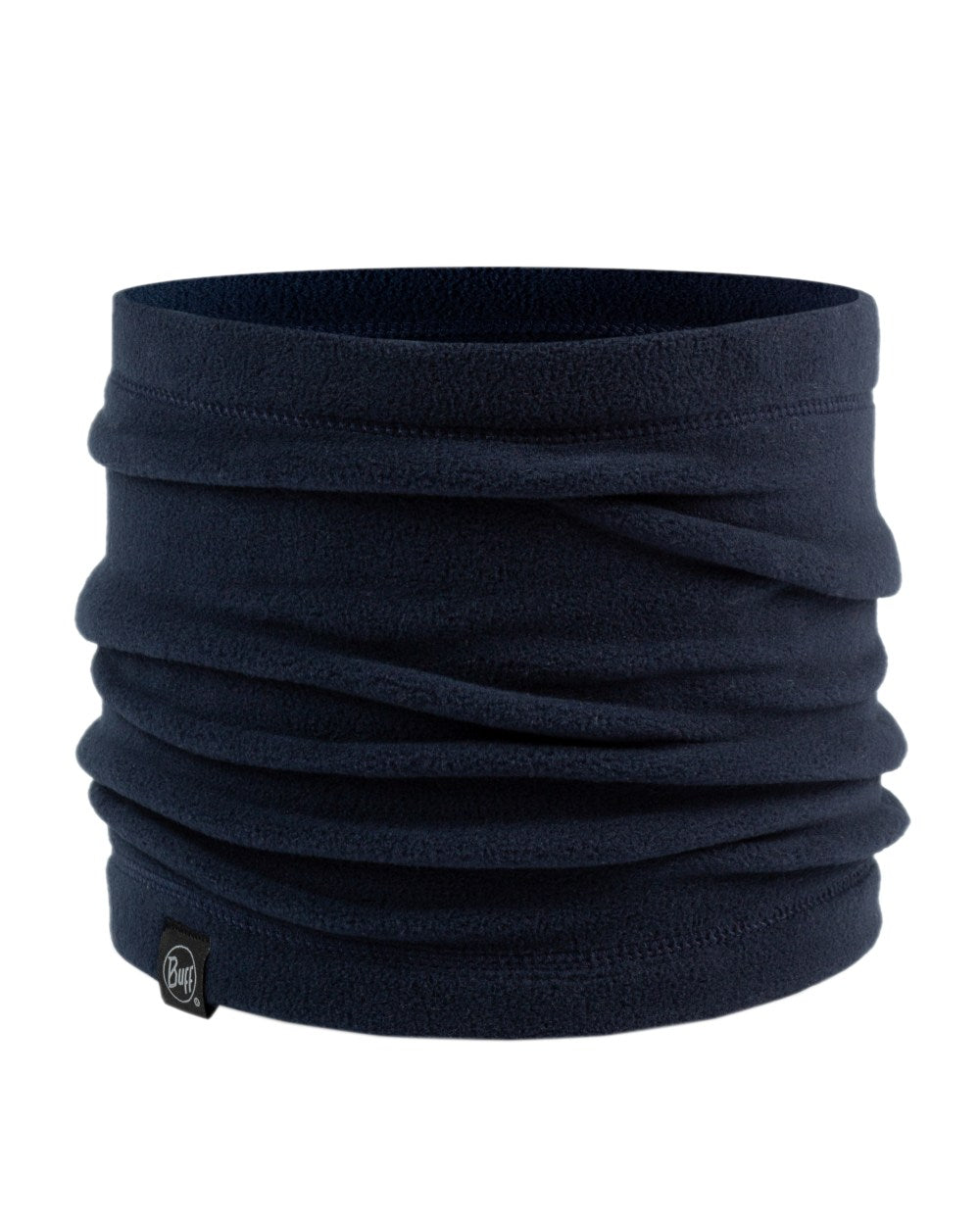 Dark Navy Coloured Buff Polar Neck Warmer on white background #colour_dark-navy