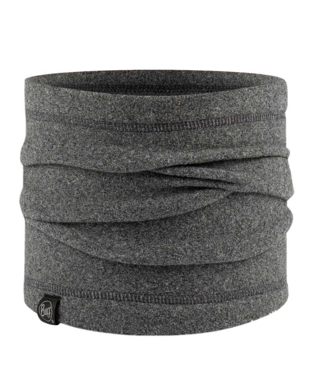 Grey Coloured Buff Polar Neck Warmer on white background #colour_grey