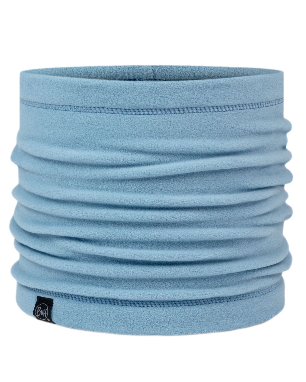 Lake Blue Coloured Buff Polar Neck Warmer on white background #colour_lake-blue