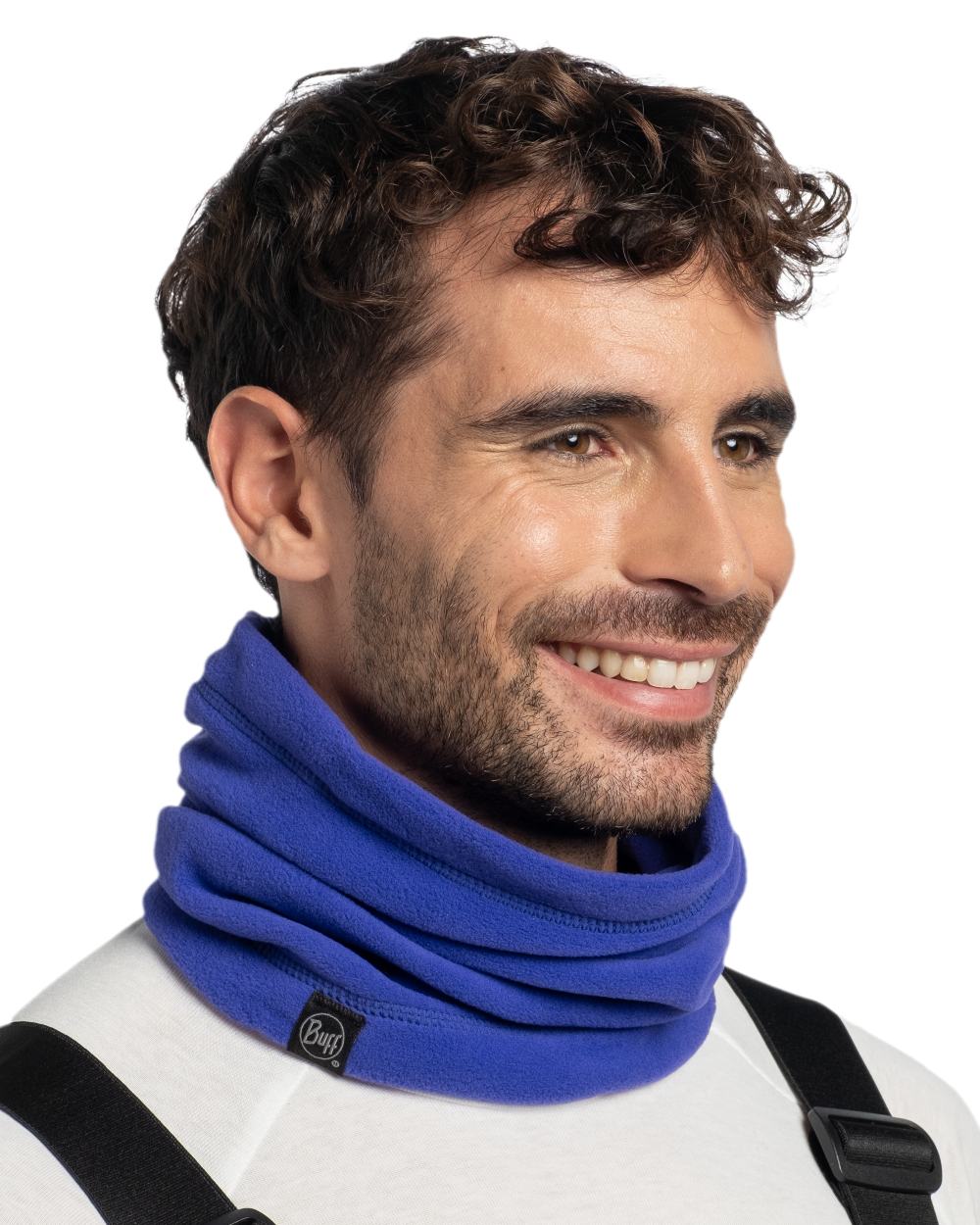 Ultramarine Coloured Buff Polar Neck Warmer on white background #colour_ultramarine