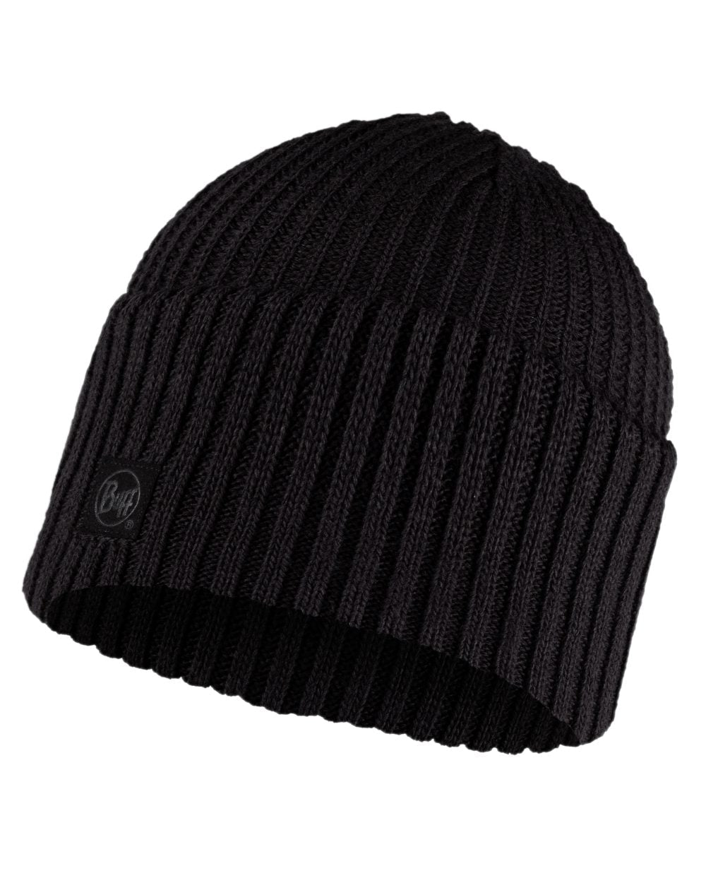 Graphite Coloured Buff Rutger Knitted Beanie on white background #colour_graphite