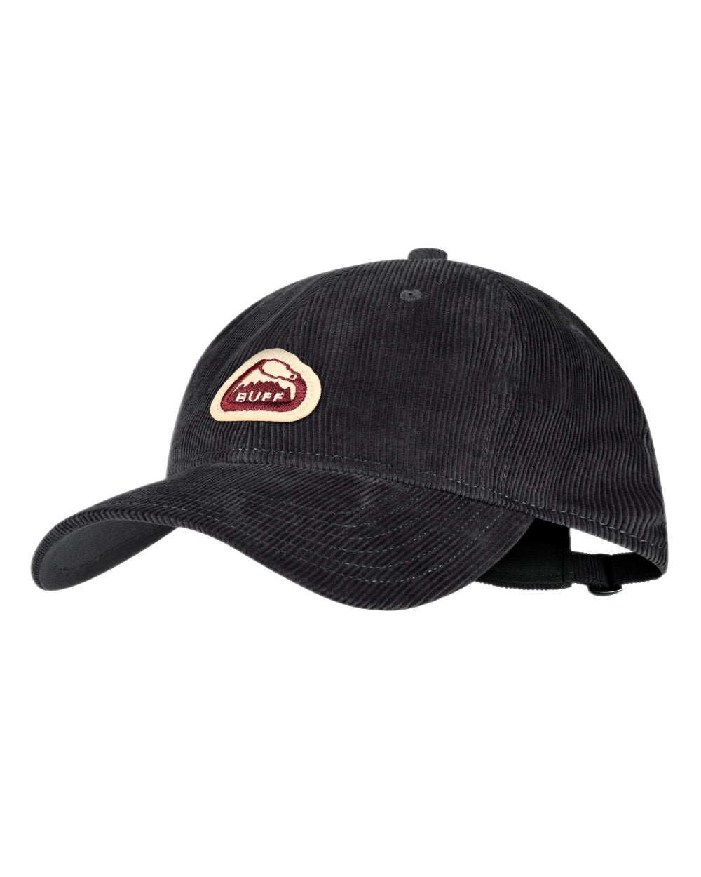 Grey Coloured Buff Solid Baseball Cap on white background #colour_grey