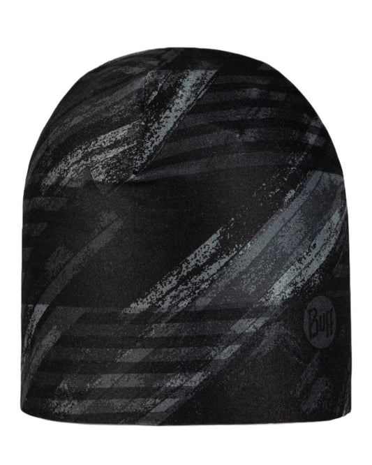 Bardeen Black Coloured Buff Thermonet Beanie on white background #colour_bardeen-black