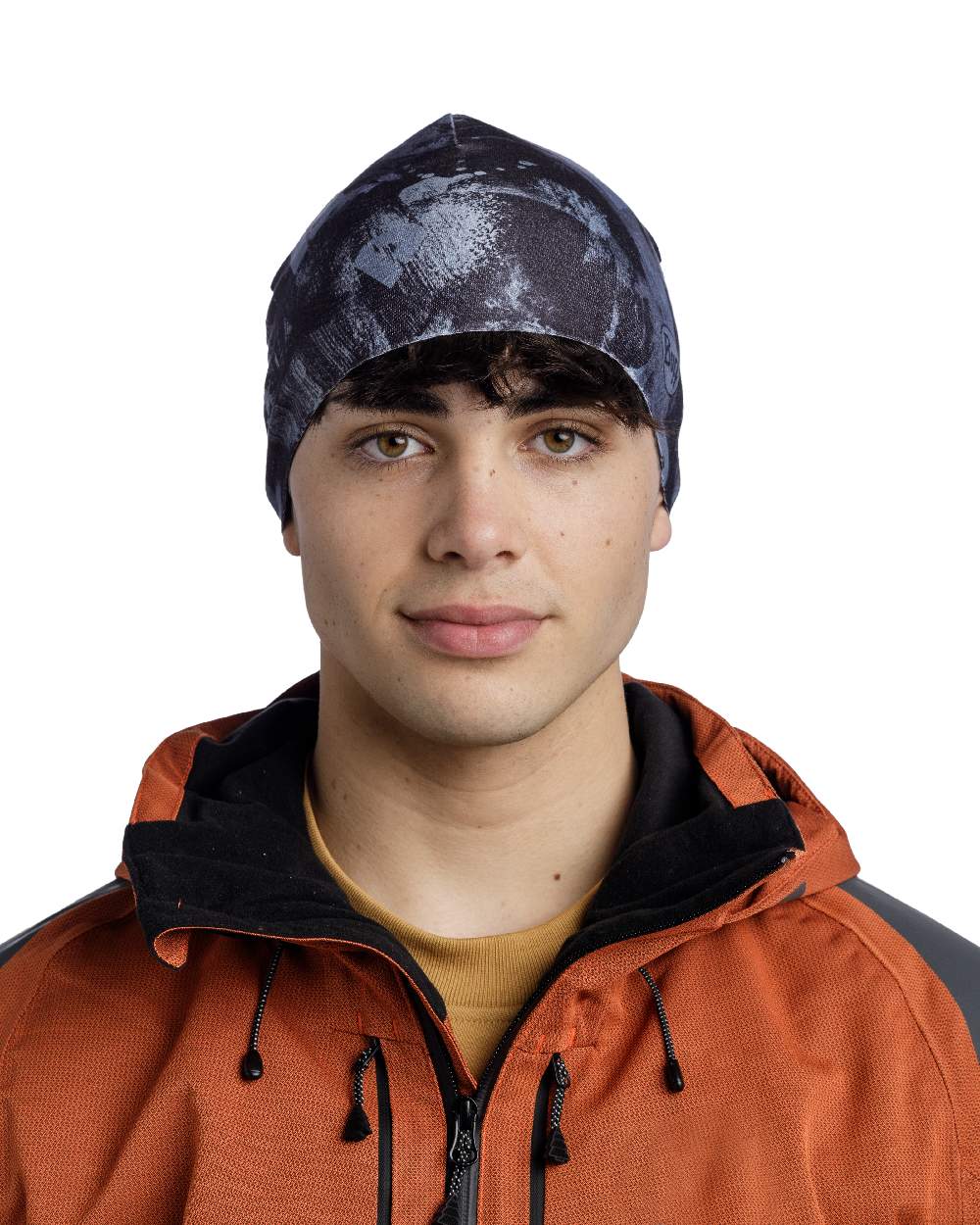 Graphite Coloured Buff Thermonet Beanie on white background #colour_graphite