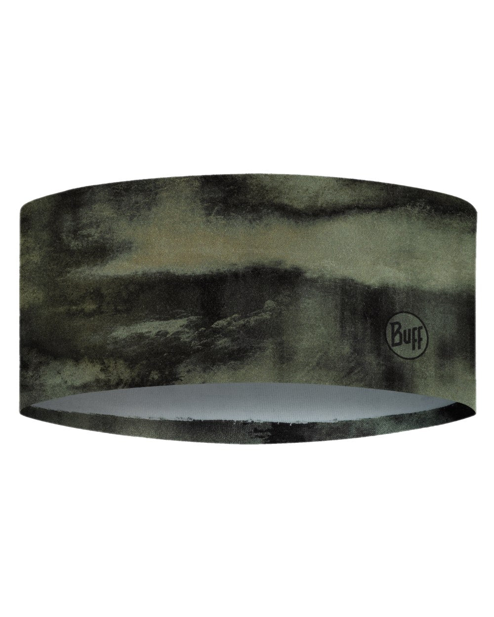 Fust Camouflage Coloured Buff Thermonet Headband on white background #colour_fust-camouflage