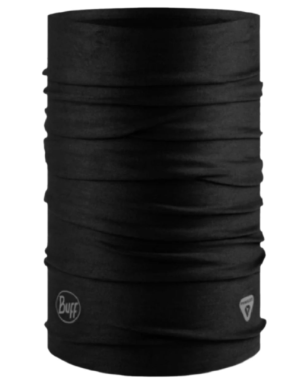 Black Coloured Buff Thermonet Neckwear on white background #colour_black