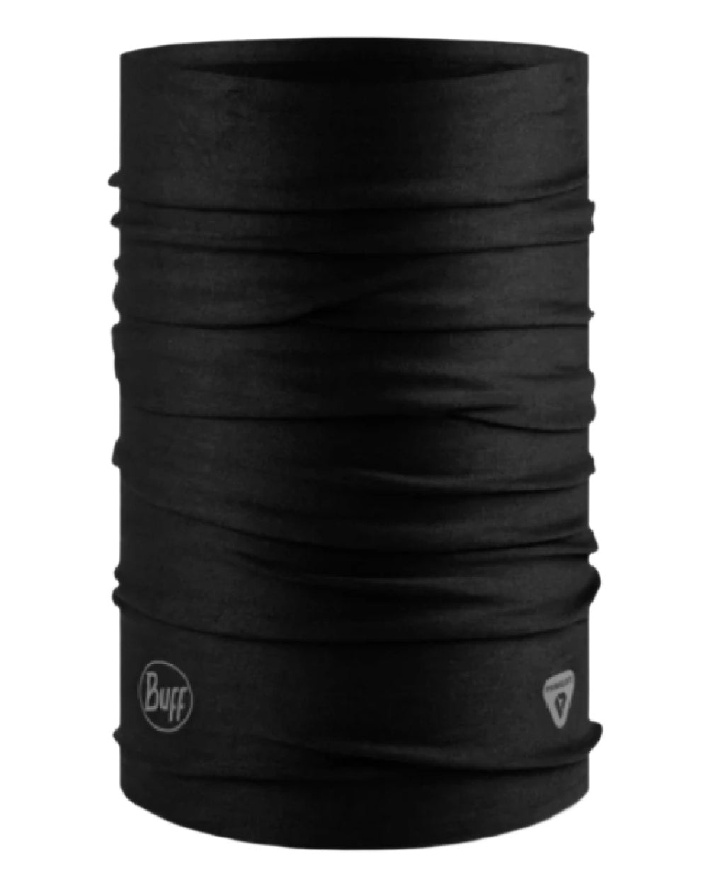 Black Coloured Buff Thermonet Neckwear on white background #colour_black