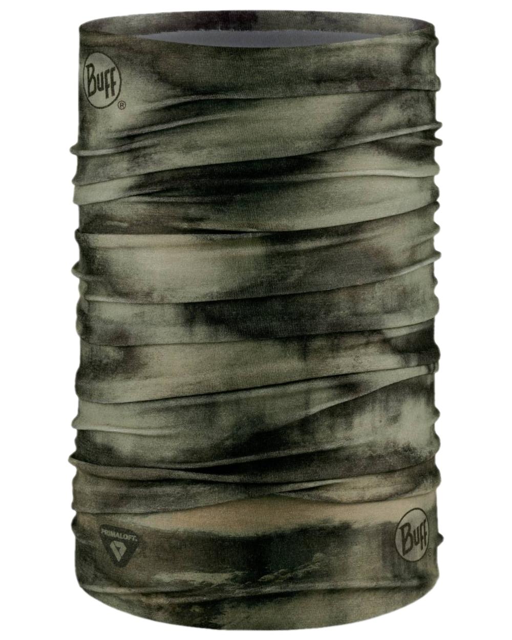 Fust Camouflage Coloured Buff Thermonet Neckwear on white background #colour_fust-camouflage