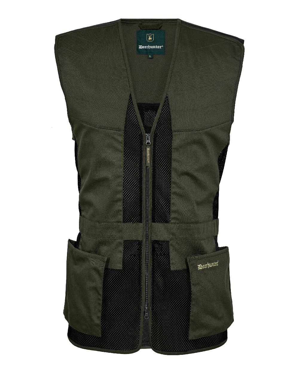Timber coloured Deerhunter Atlas Mesh Shooting Waistcoat on White background #colour_timber