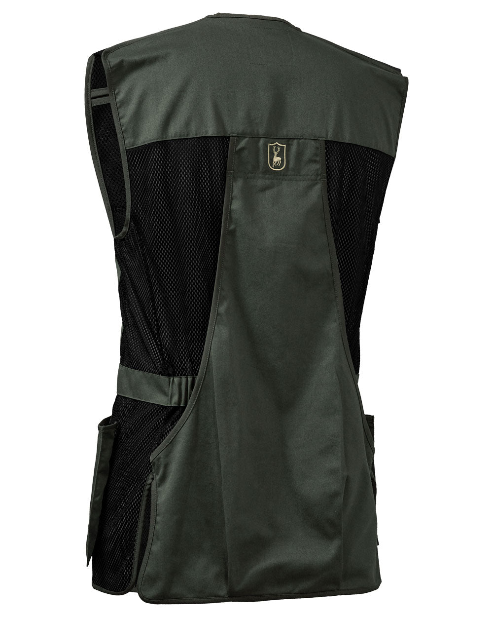 Timber coloured Deerhunter Atlas Mesh Shooting Waistcoat on White background #colour_timber