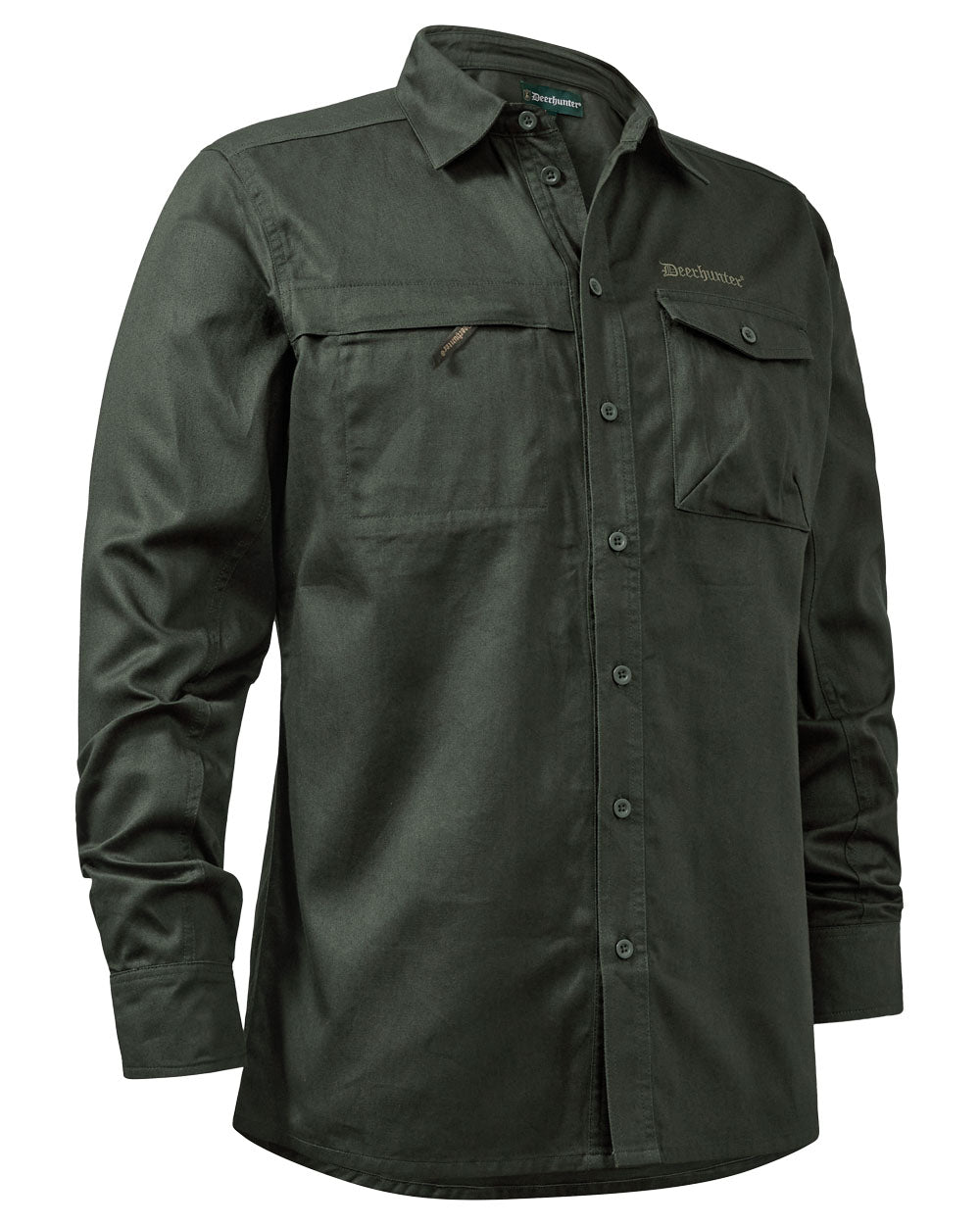 Timber coloured Deerhunter Atlas Shirt on White background #colour_timber