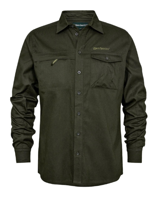 Timber coloured Deerhunter Atlas Shirt on White background #colour_timber