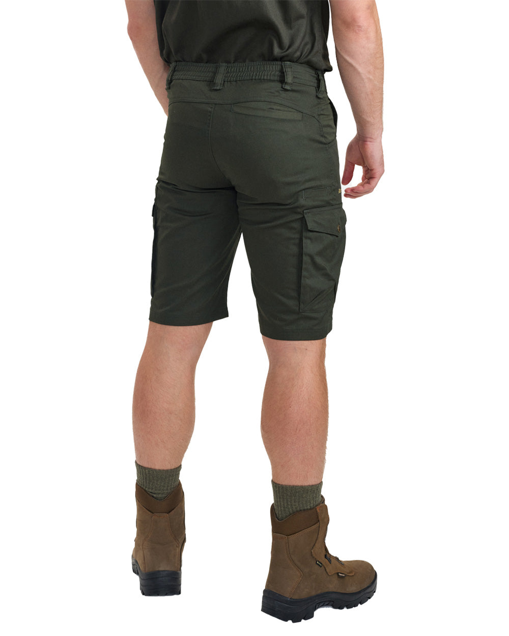 Timber coloured Deerhunter Atlas Shorts on White background #colour_timber