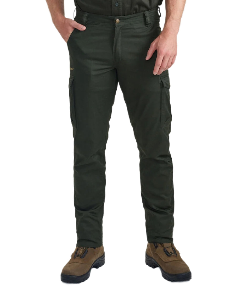 Timber coloured Deerhunter Atlas Trousers on White background #colour_timber