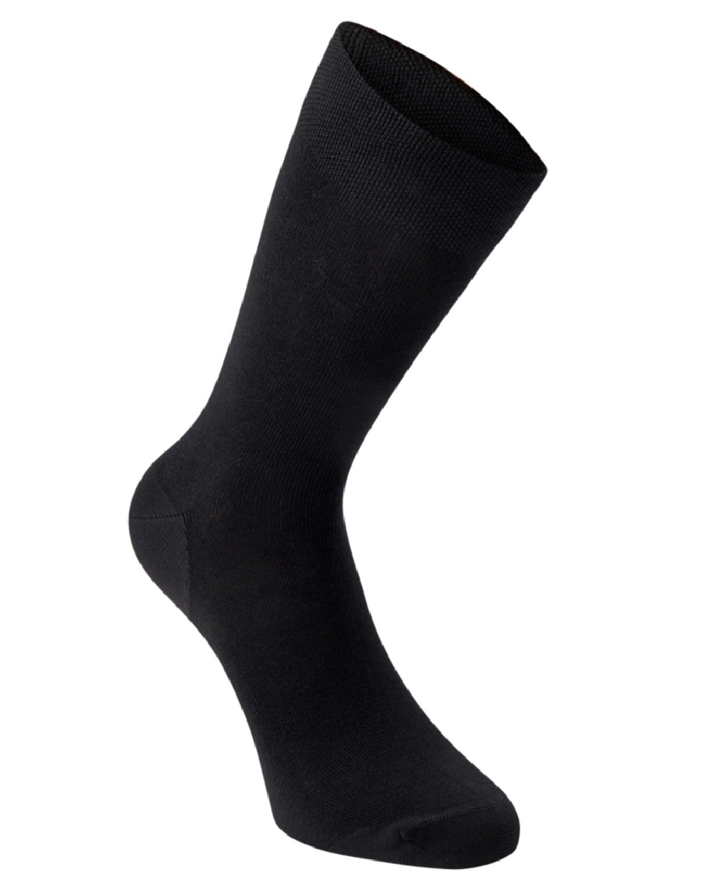 Black Ink coloured Deerhunter Bamboo Socks 3 Pack on white background #colour_black-ink