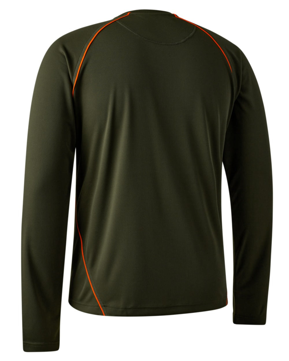 Forest Green Coloued Deerhunter Chamois Long Sleeve T-Shirt on white background #colour_forest-green