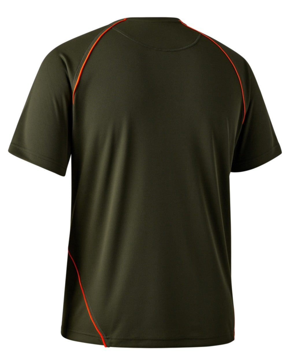 Forest Green coloured Deerhunter Chamois Short Sleeve T-Shirt on white background #colour_forest-green