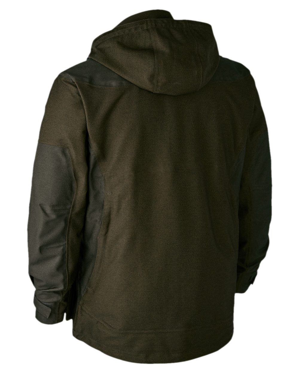 Olive Green Melange Coloured Deerhunter Chasse Jacket on white background #colour_olive-green-melange