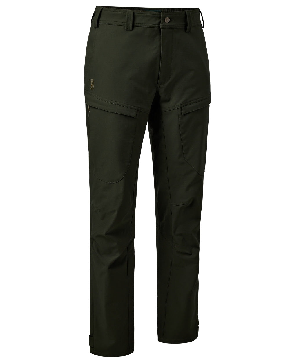 Forest Ember coloured Deerhunter Climate Trousers with 37.5® Technology on hite background #colour_forest-ember