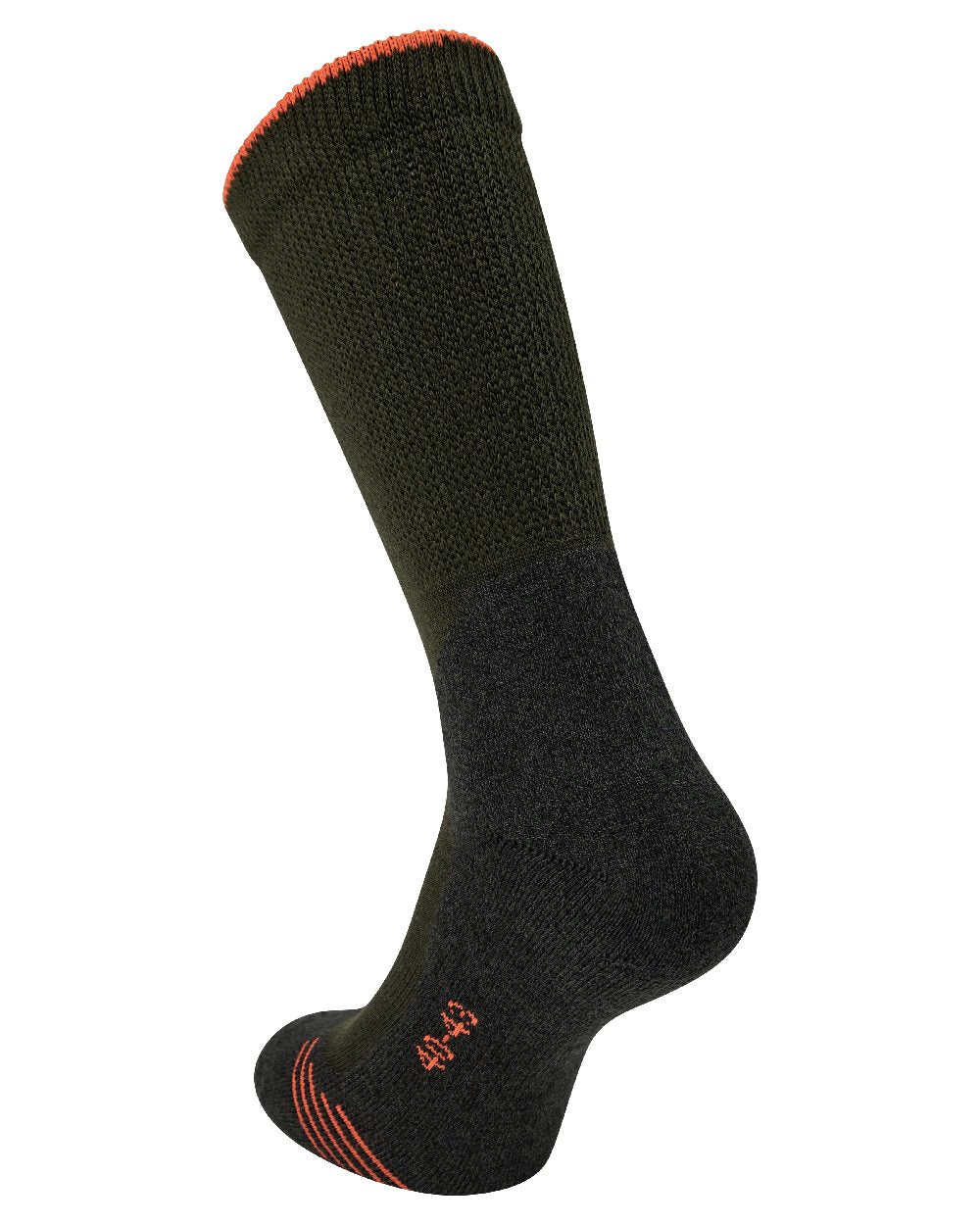 Forest Green coloured Deerhunter Coolmax Socks on white background #colour_forest-green