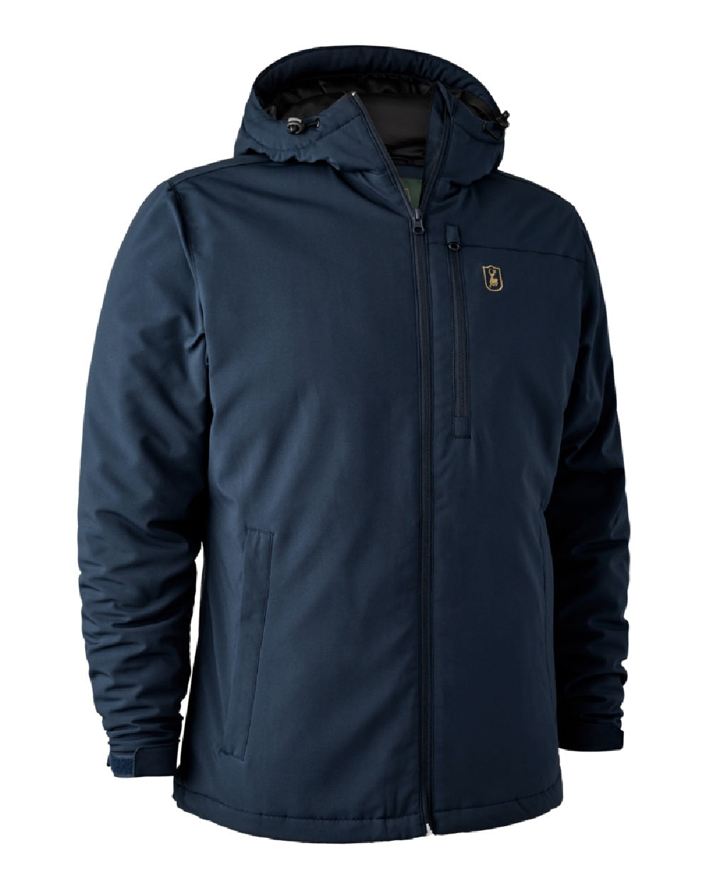 Dark Blue coloured Deerhunter Denver Winter Jacket on white background #colour_dark-blue