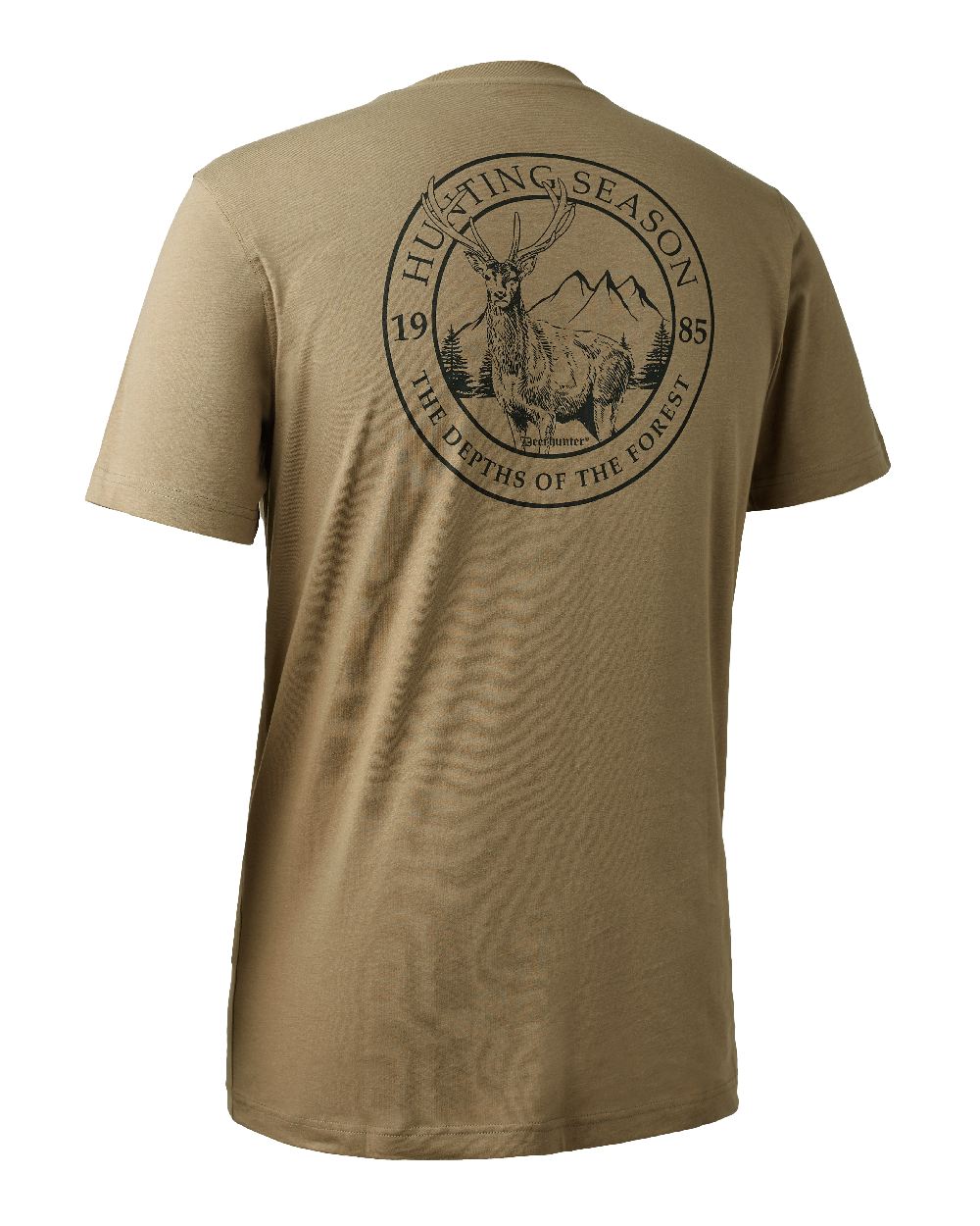 Driftwood coloured Deerhunter Easton T-Shirt on white background #colour_driftwood