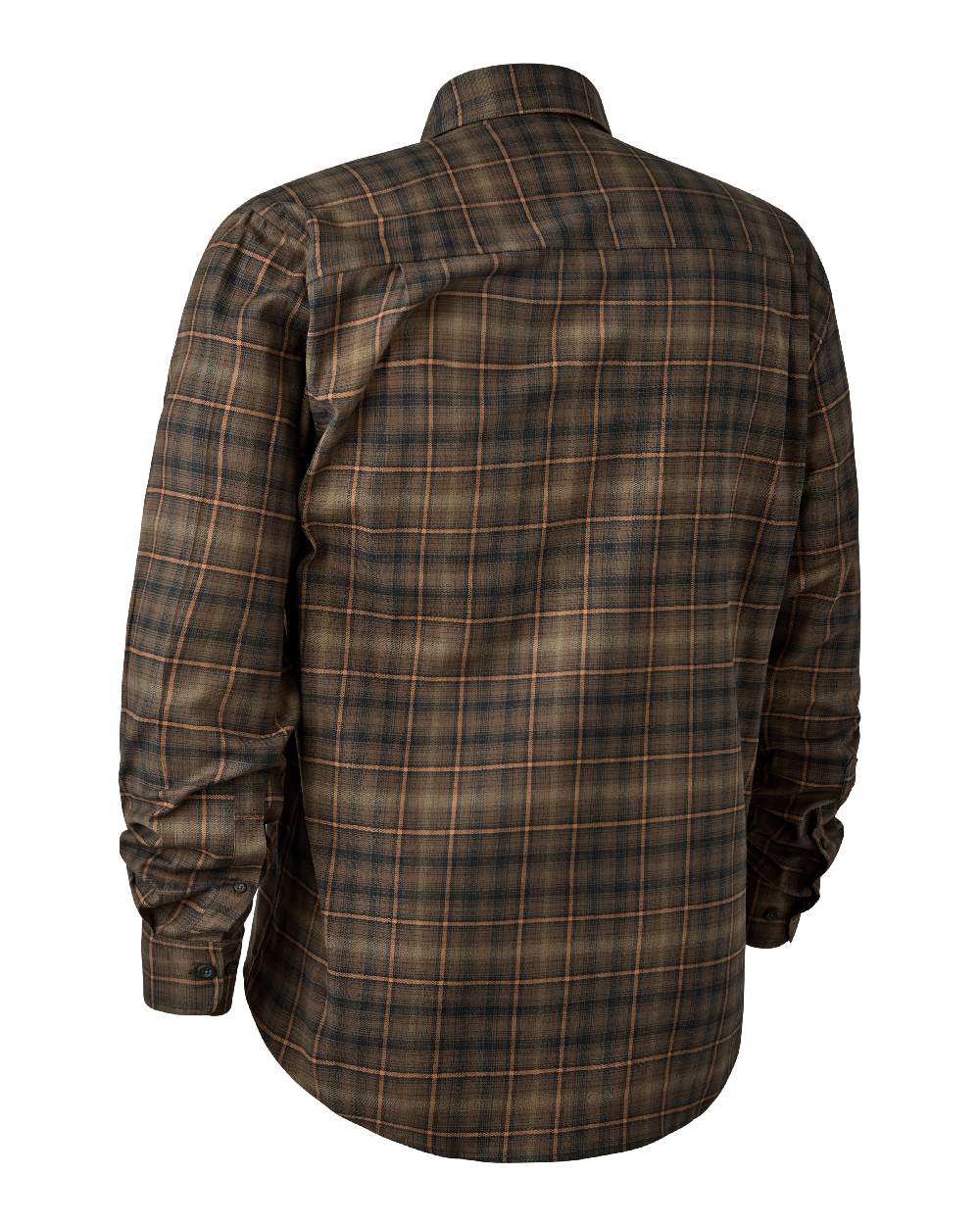 Green Check coloured Deerhunter Eric Shirt on white background #colour_green-check