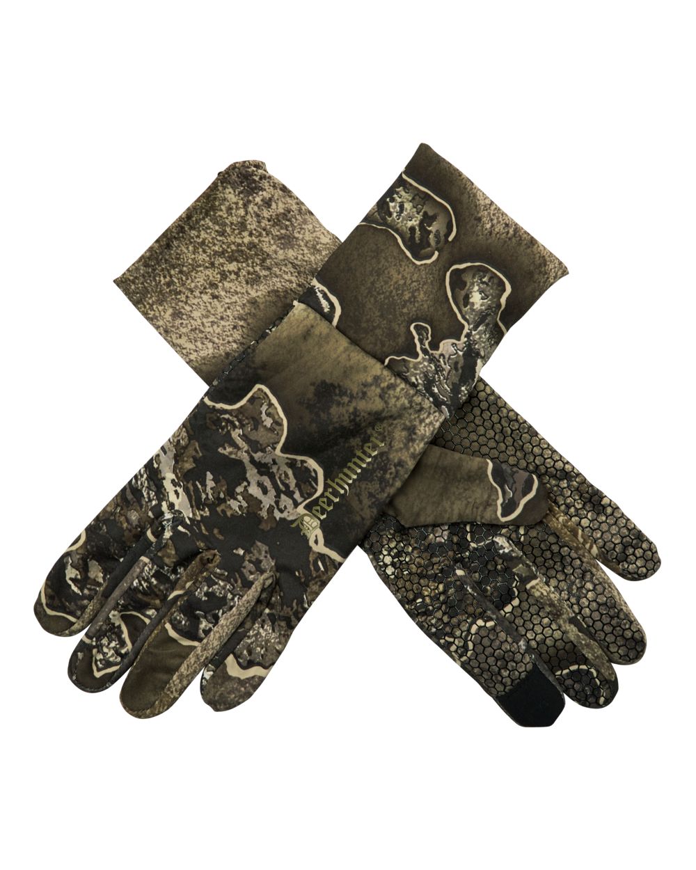 Realtree Excape coloured Deerhunter Excape Gloves with Silicone Grip on white background #colour_realtree-excape