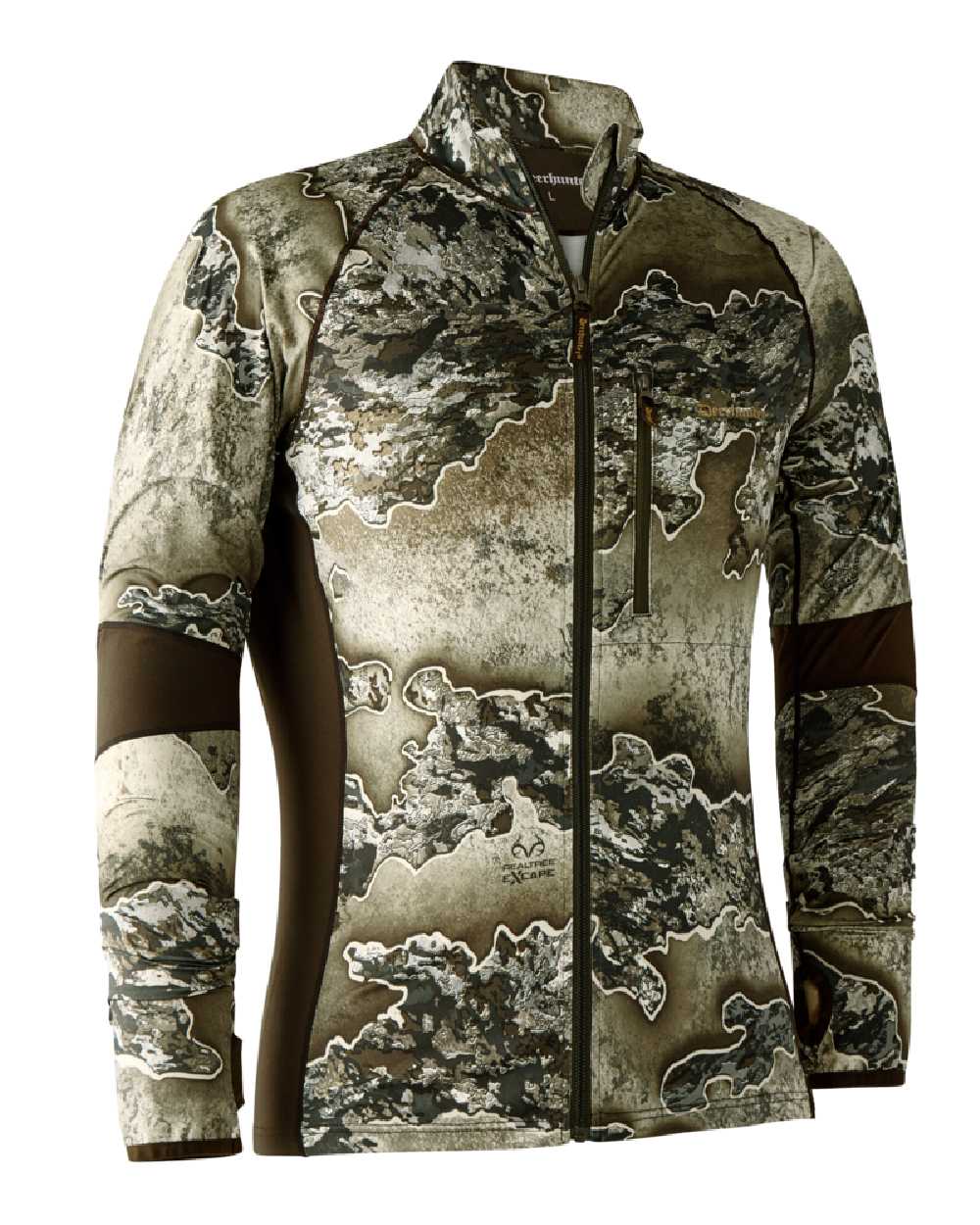 Realtree Excape coloured Deerhunter Excape Insulated Cardigan on white background #colour_realtree-excape