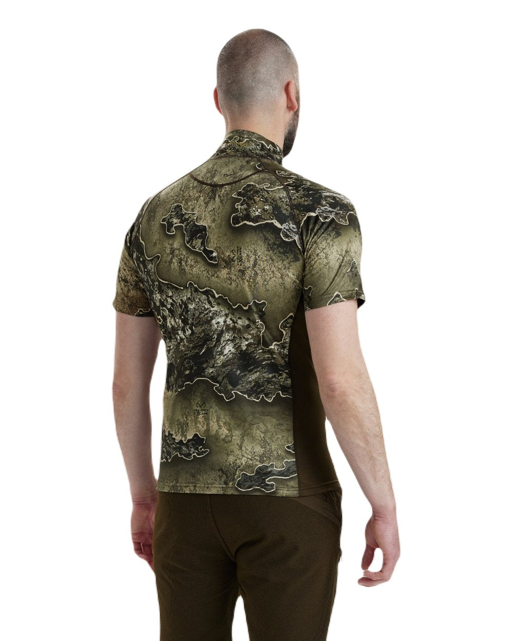 Realtree Excape coloured Deerhunter Excape Insulated T-Shirt with Zip-Neck on white background #colour_realtree-excape