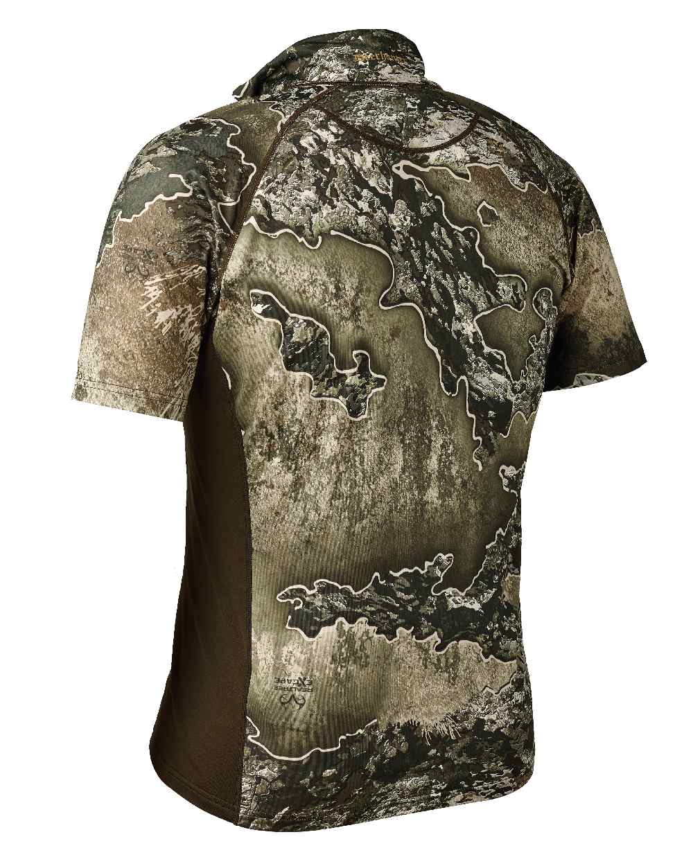 Realtree Excape coloured Deerhunter Excape Insulated T-Shirt with Zip-Neck on white background #colour_realtree-excape