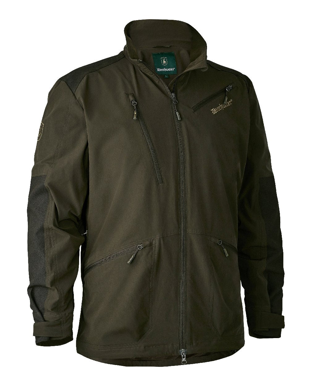 Art Green coloured Deerhunter Excape Light Jacket on white background #colour_art-green