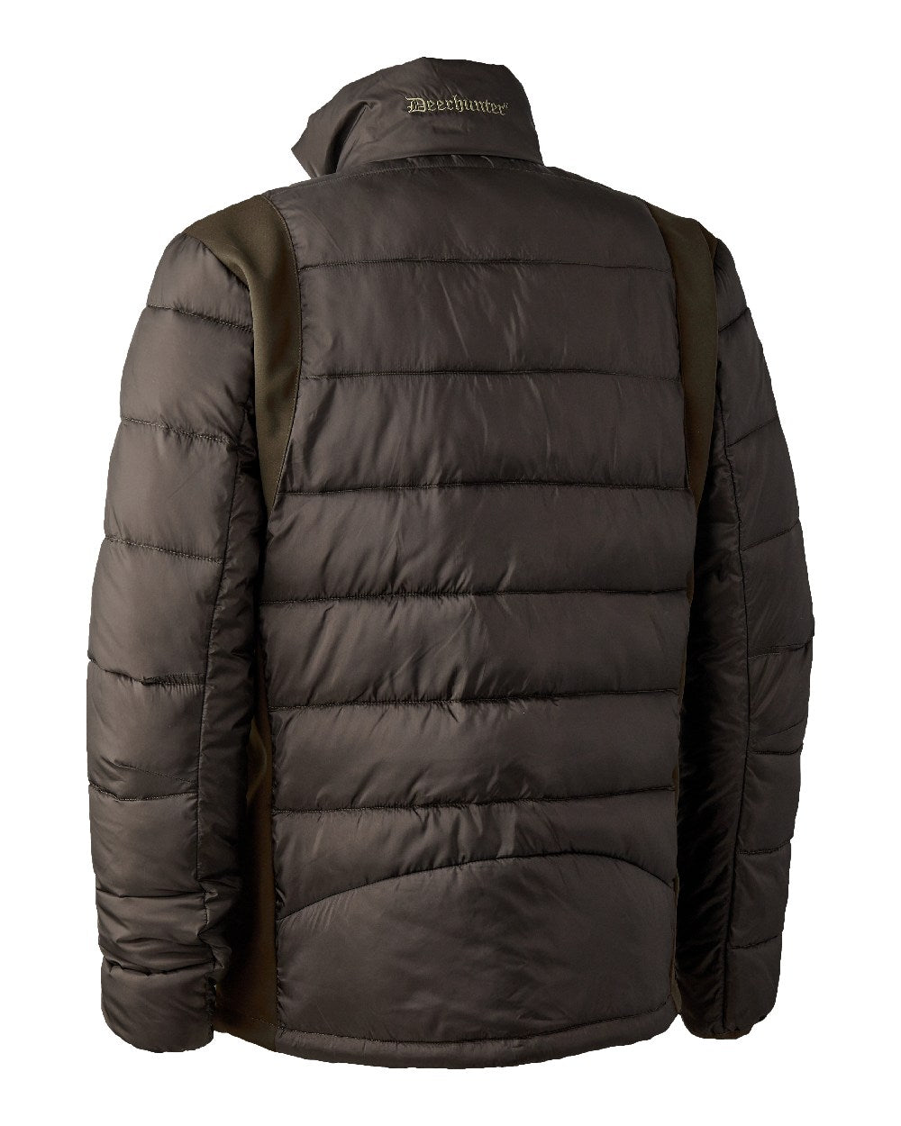 Art Green coloured Deerhunter Excape Quilted Jacket on white background #colour_art-green