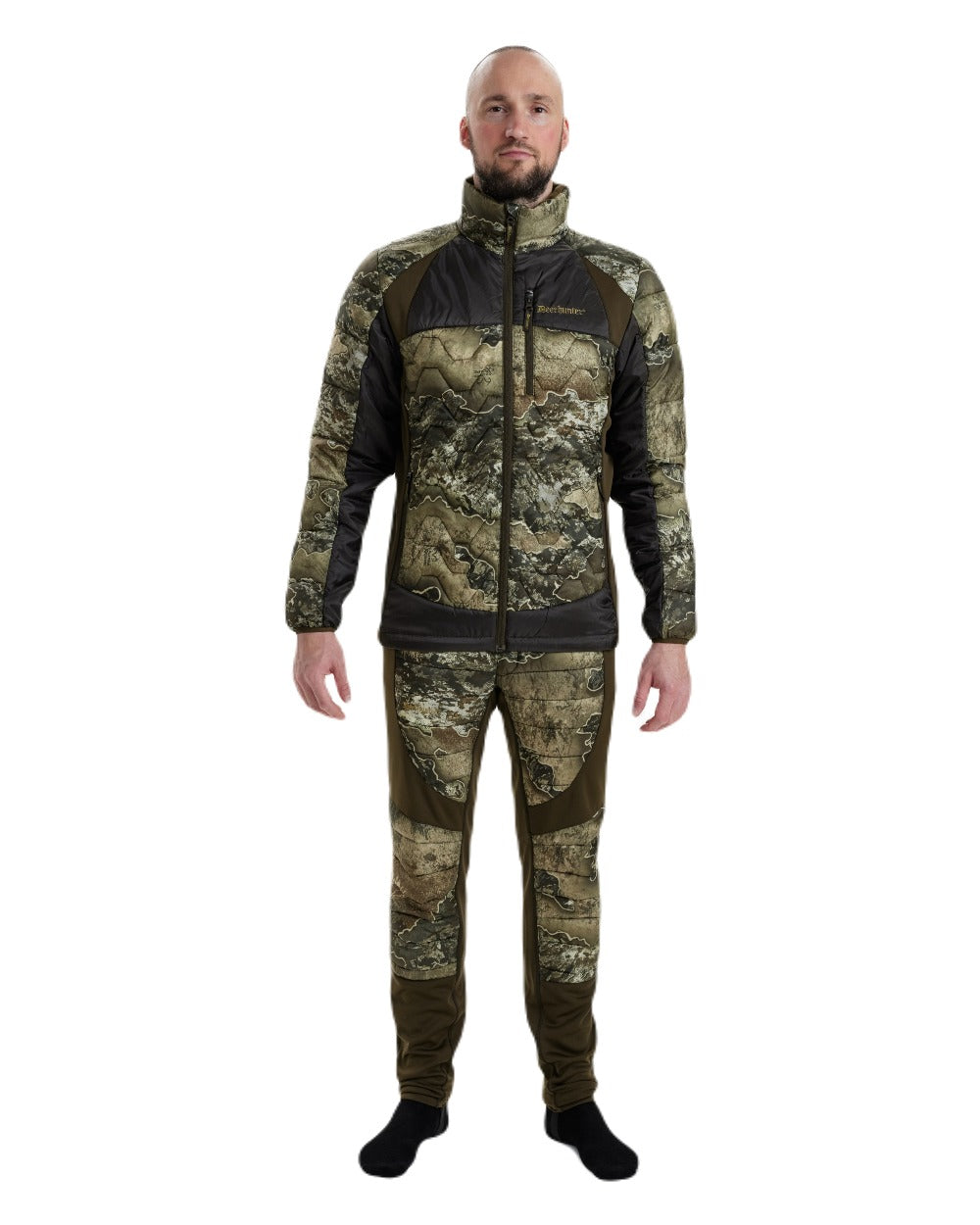 Realtree Excape coloured Deerhunter Excape Quilted Jacket on white background #colour_realtree-excape